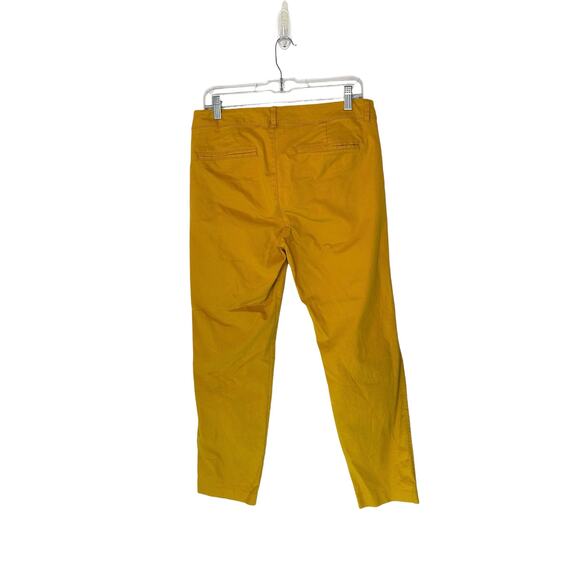 Old Navy Yellow Career Business Office Straight Leg Pixie Dress Pants Size 8 - Picture 7 of 11